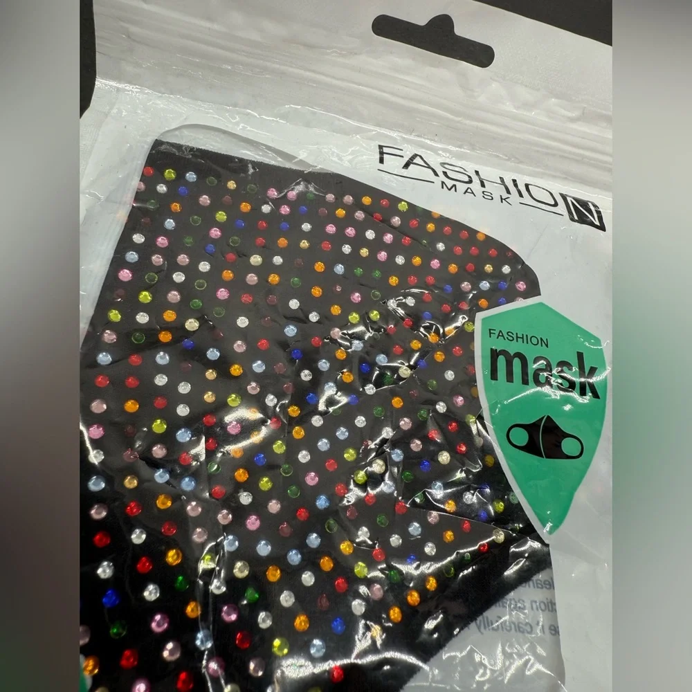 NWT Fashion Mask Jeweled Face Mask